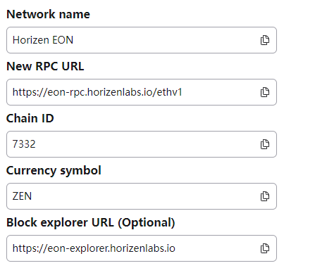 Metamask Wallet 添加网络