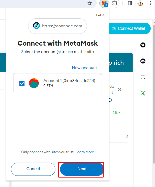 Metamask Wallet 添加网络