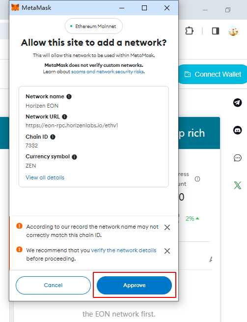 Metamask Wallet Add Network